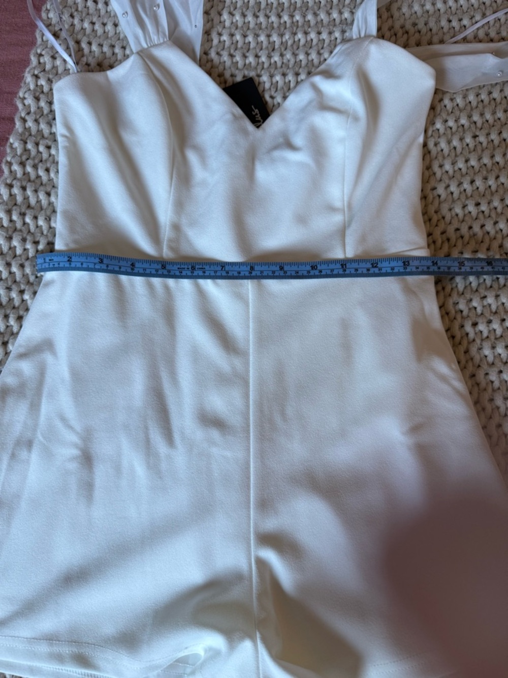 Ivory Strap Romper - Picture 2 of 4